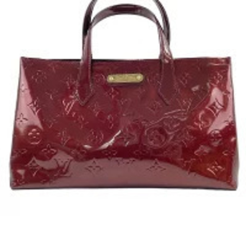 Louis Vuitton Vernis Wilshire Handbag Red